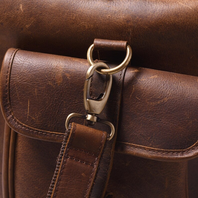 Vintage Leather Duffel Bag Brown|Leather Bag For Travelling|Handmade Leather Weekender Flight Bag|Personalized Valentine's Day Gifts For Him