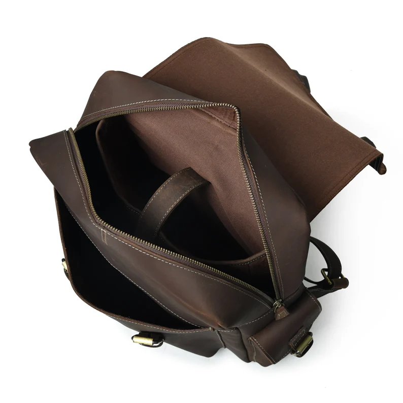 Monogrammed Leather Laptop Backpack|Handmade Leather Travel Bag Brown|Personalised Leather Rucksack For Her|Unique Engraved Gifts For Her